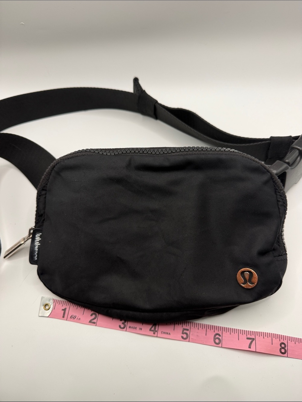 lululemon athletica Black Belt Bag with Bronze Logo Accent - Picture 2 of 8